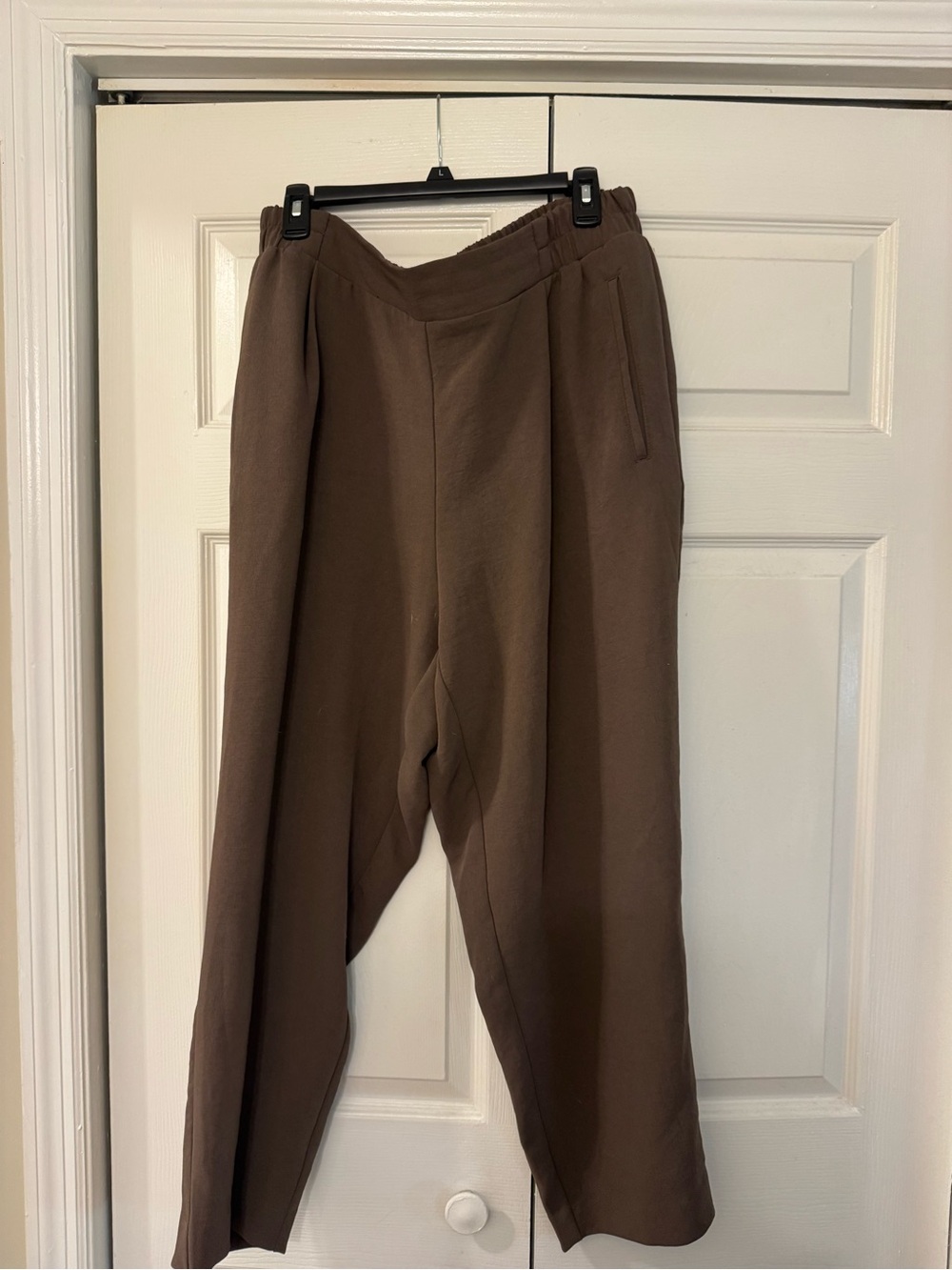 A New Day Brown Wide-Leg Pants with Elastic Waist